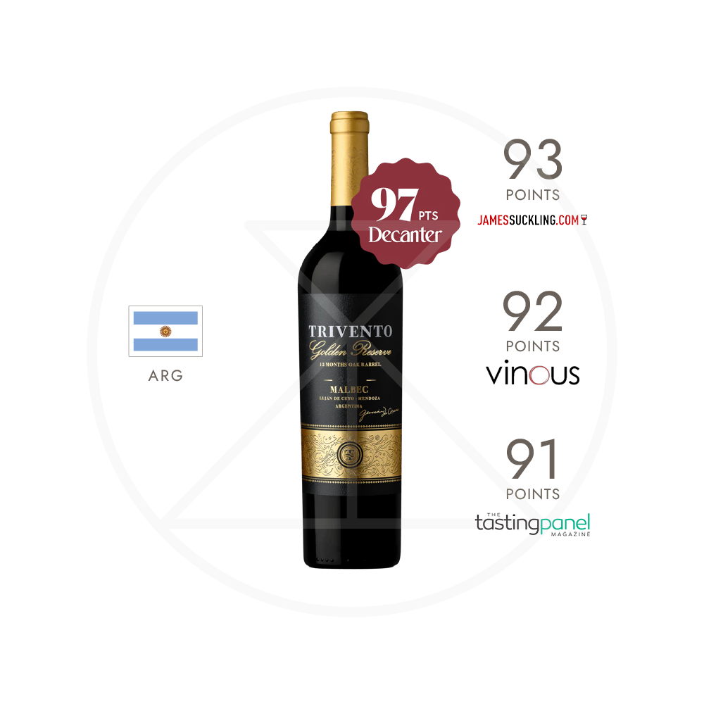 Trivento Golden Reserve Malbec Red Wine 750ml
