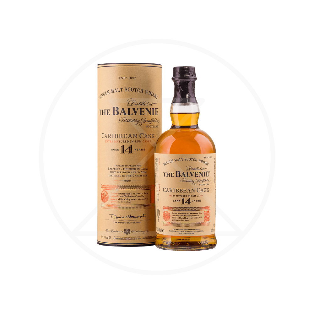 The Balvenie 14 Years Caribbean Cask Single Malt Scotch Whisky 700ml