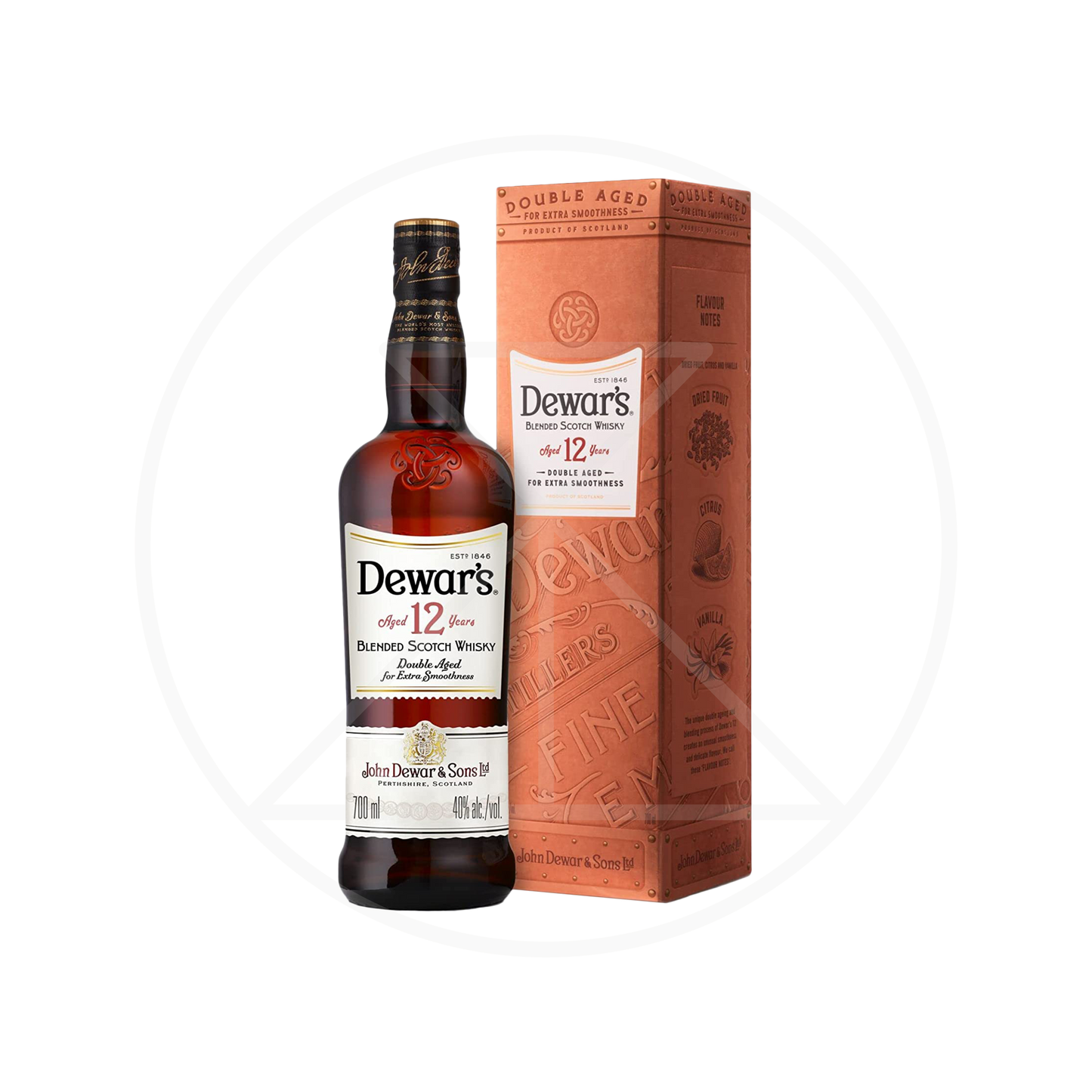 Dewar's 12 Year Old Blended Scotch Whisky 750ml