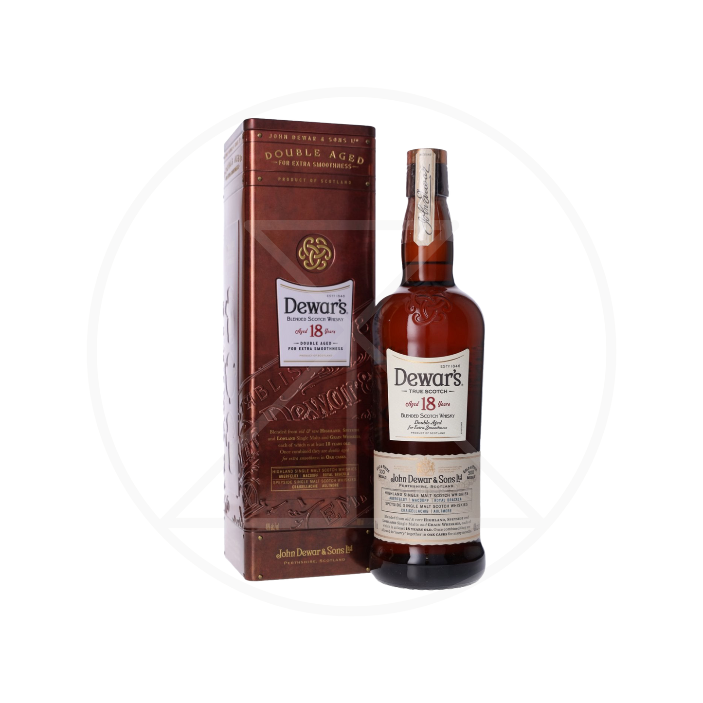 Dewar's 18 Year Old Blended Scotch Whisky 750ml
