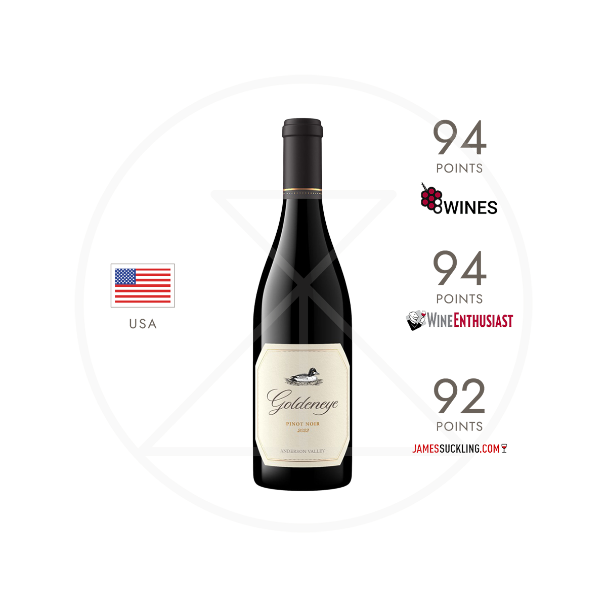 Duckhorn Goldeneye Anderson Valley Pinot Noir Red Wine 750ml
