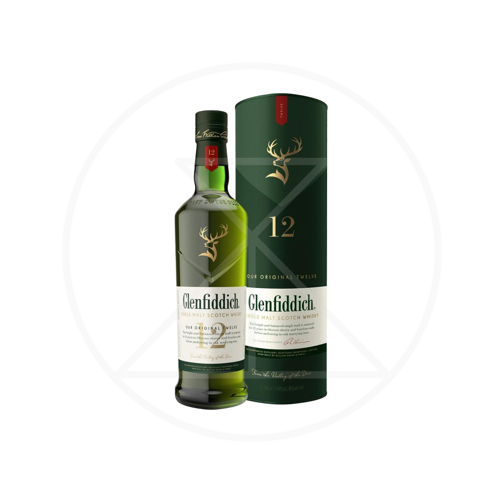 Glenfiddich 12 Year Old Single Malt Scotch Whisky 700ml