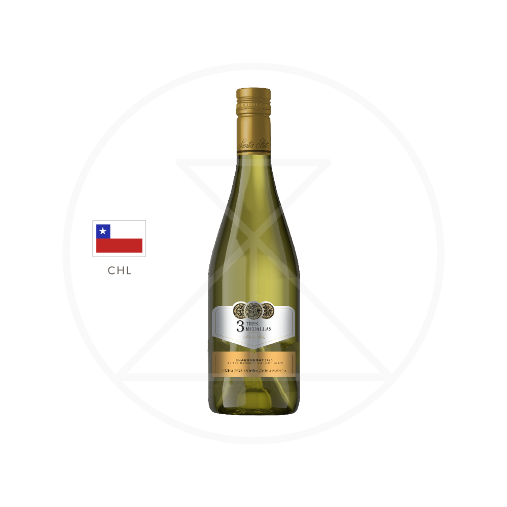 Santa Rita 3 Tres Medallas Chardonnay White Wine 750ml