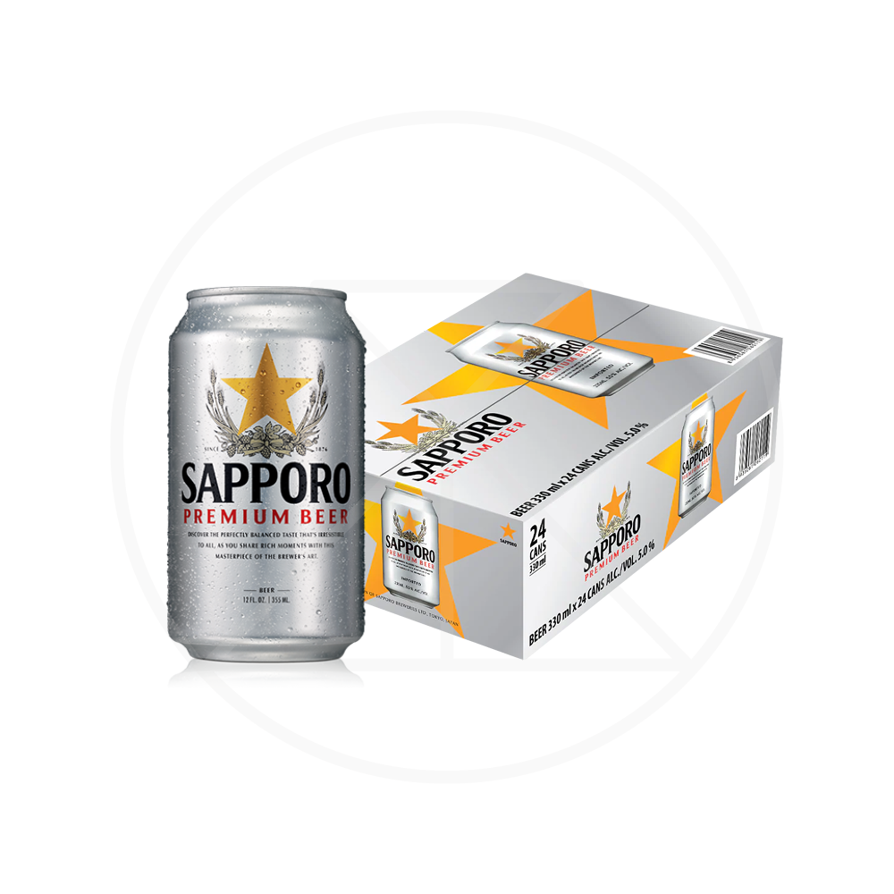 Sapporo Premium Beer 24 Can x 330ml