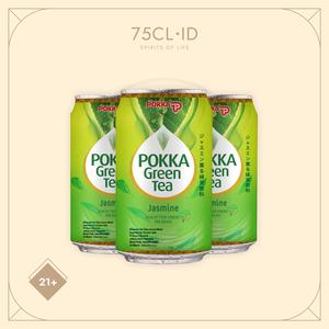 Pokka Green Tea Jasmine Kaleng 3 Pcs 300ml